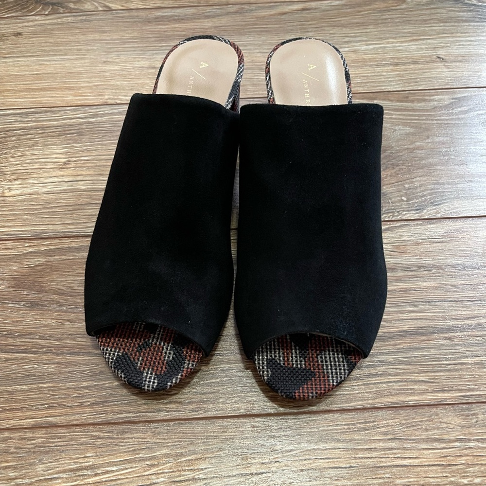 Anthropologie suede sandals